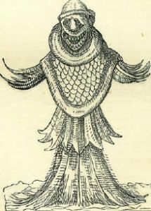 The 'sea monk' was a monster from the North Sea - not sure if there's a Redmap category for this!