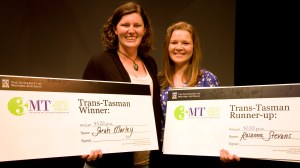 3MT Trans-Tasman Competition 2014 Sarah Marley and Rosanna Stevens